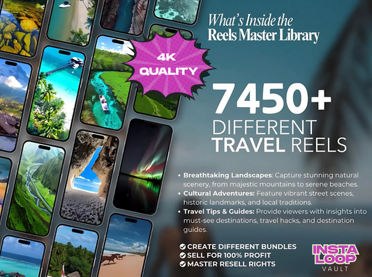 Pre-Made Luxury Travel Reels / Videos
